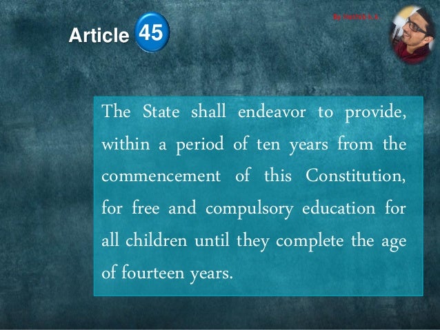 right to education article 45