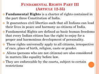 Indian constitution and educational provisions | PDF