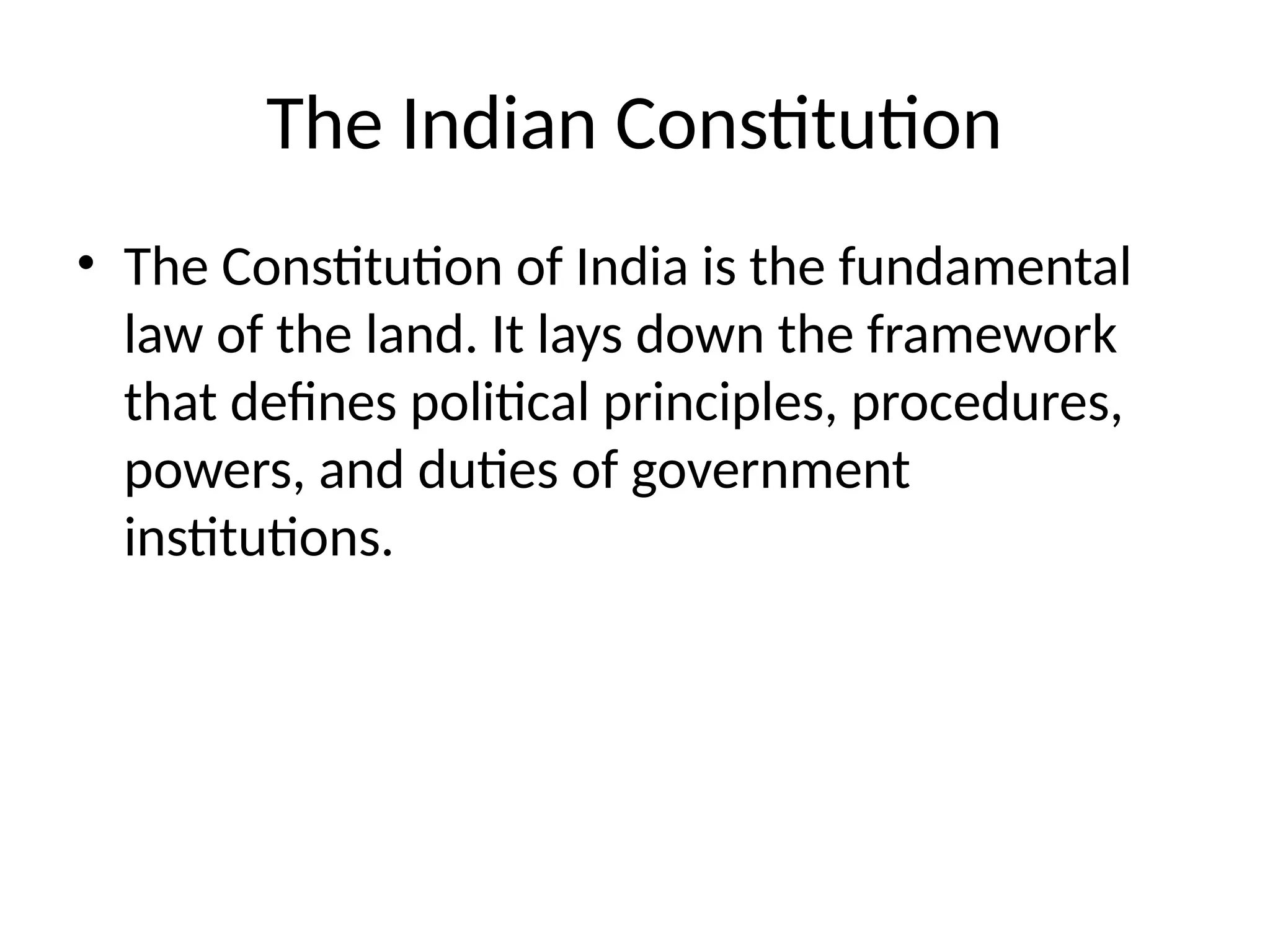 Indian Constitution Presentation Final Pptx