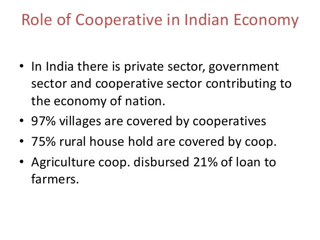 Indian Coopertive Movement And Agriculture