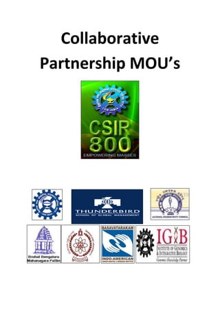 Collaborative
Partnership MOU’s
 
