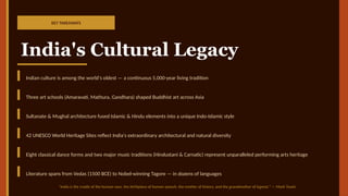 A Journey Through Indian Culture, Heritage, and Arts: From Ancient ...