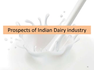 Prospects of Indian Dairy industry
48
 