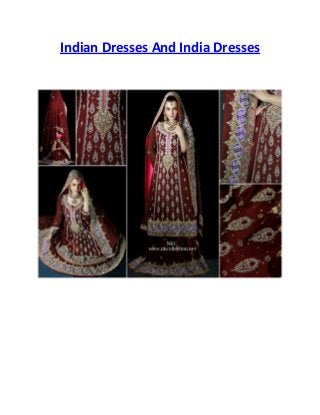 Indian Dresses And India Dresses
 