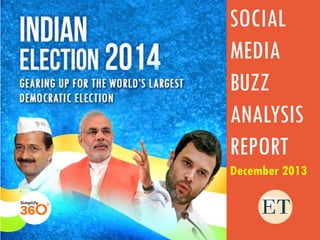 SOCIAL
MEDIA
BUZZ
ANALYSIS
REPORT
December 2013

 