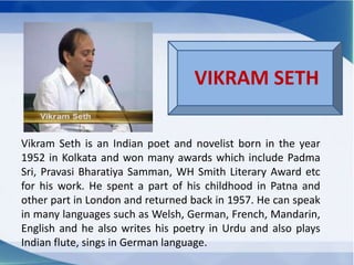 Indian english writers | PPTX