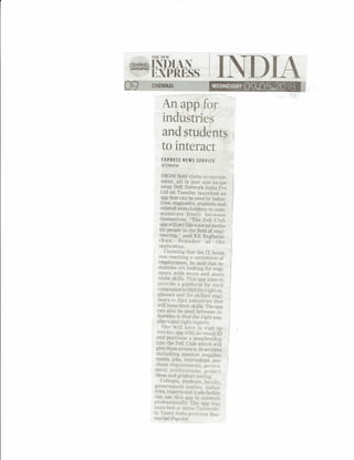 Indian Express Press Coverage