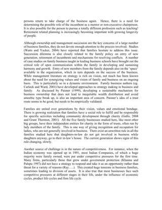 Indian family businesses | PDF