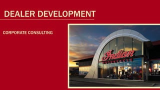 DEALER DEVELOPMENT
CORPORATE CONSULTING
 