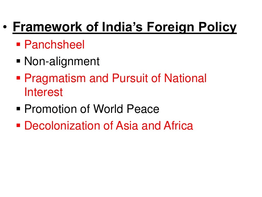 essay on foreign policy of india