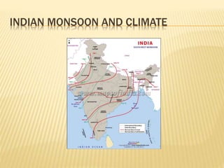 INDIAN MONSOON AND CLIMATE
 