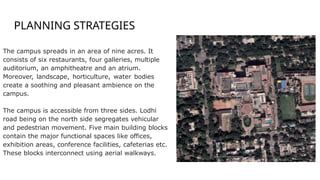 Ihc Case Study Indian Habitat Center case study for architecture | PPTX