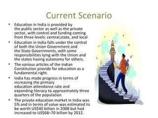 Indian higher education sector | PPT