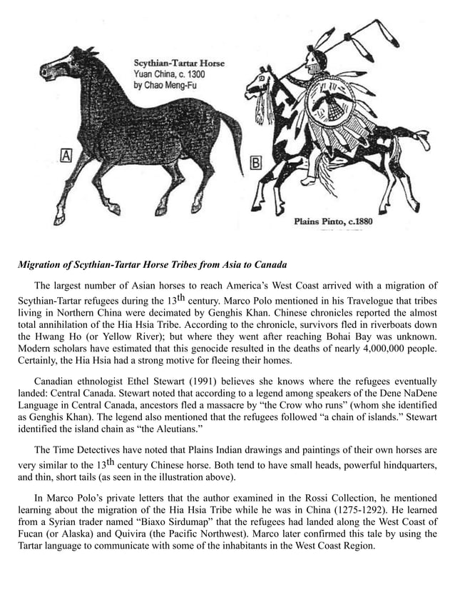 Indian Horses Before Columbus Evidences in America