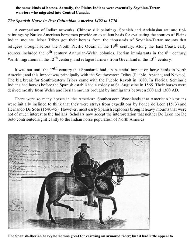 Indian Horses Before Columbus Evidences in America