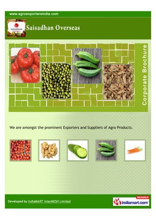 We are amongst the prominent Exporters and Suppliers of Agro Products.
 