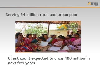 Serving 54 million rural and urban poorClient count expected to cross 100 million in next few years