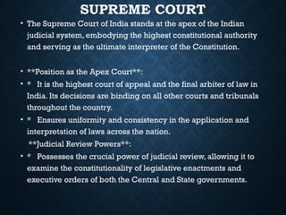 Comprehensive Overview of the Indian Judicial System for Forensic ...