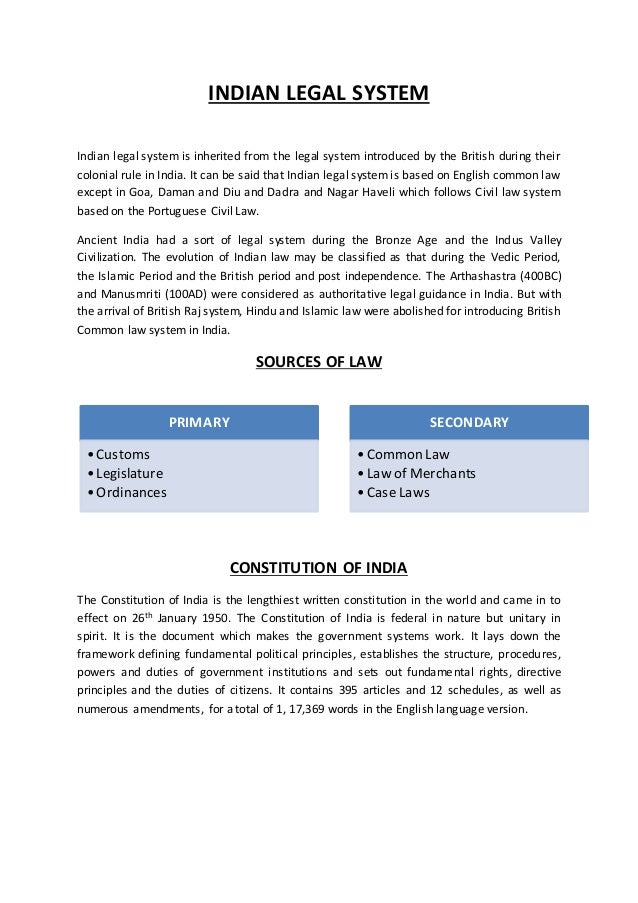 Indian Legal System