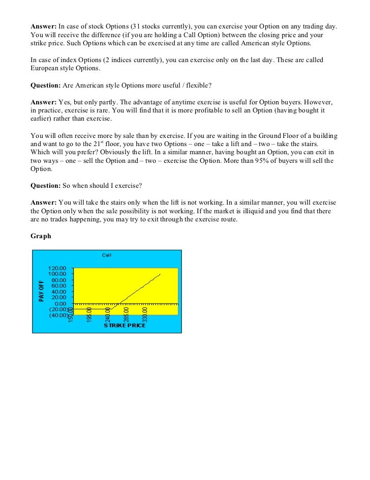 Futures and options trading tutorial india