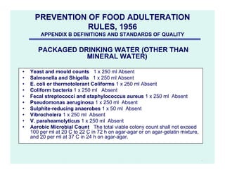 Eca Coliform INDIAN MICROBIAL FOOD SAFETY microbial limits | PDF