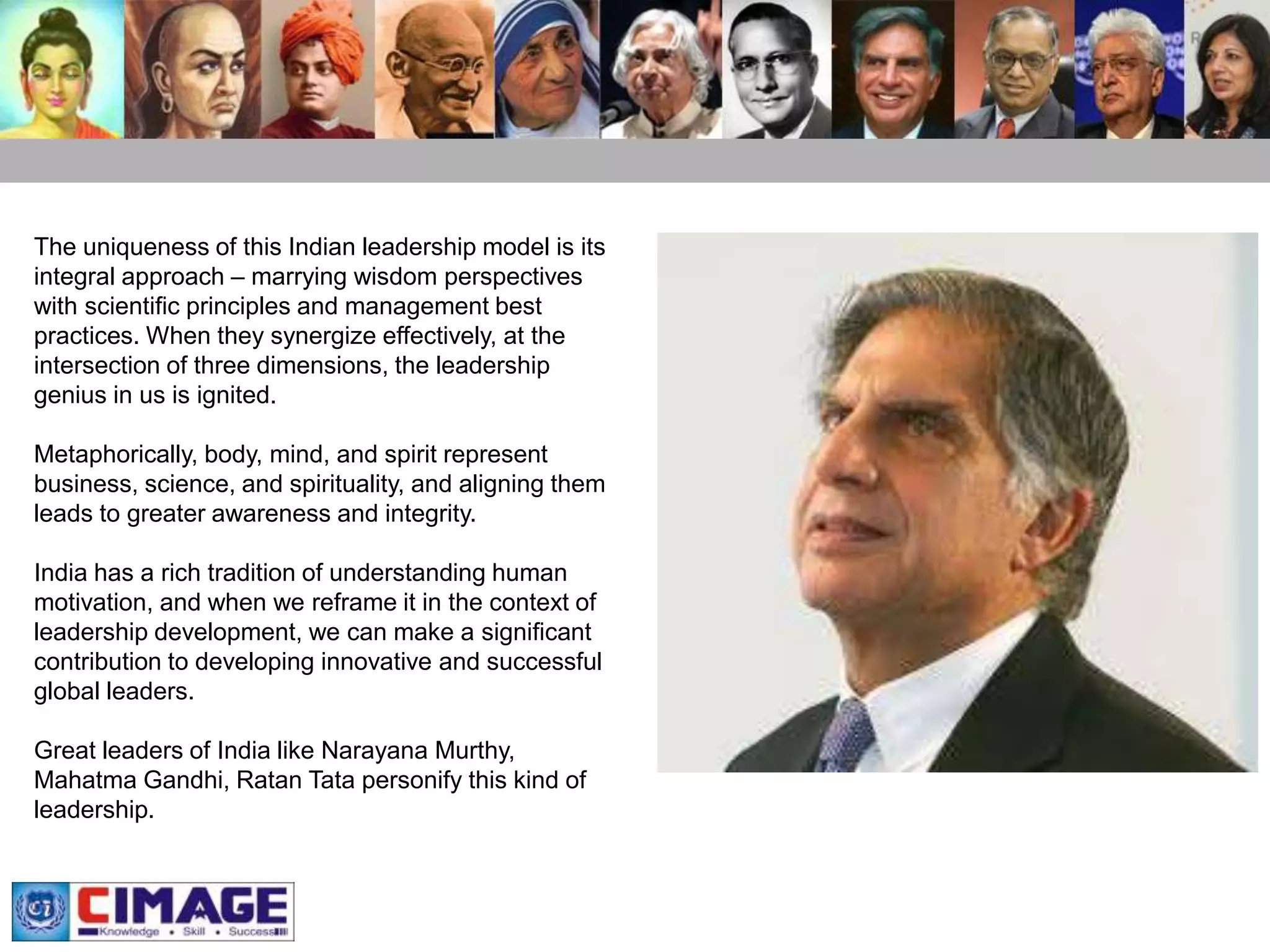 Indian models of leadership presentation by Prof. Neeraj Agrawal | PPTX