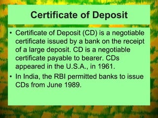 Indian money market b.v.raghunandan | PPTX