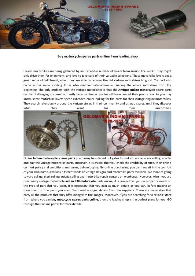 indian bike parts online