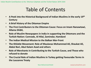 Turks In India Contributions of Indian Muslims to the Ottoman Caliphate and the ...