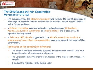 Comprehensive Overview of the Indian National Movement and Independence ...