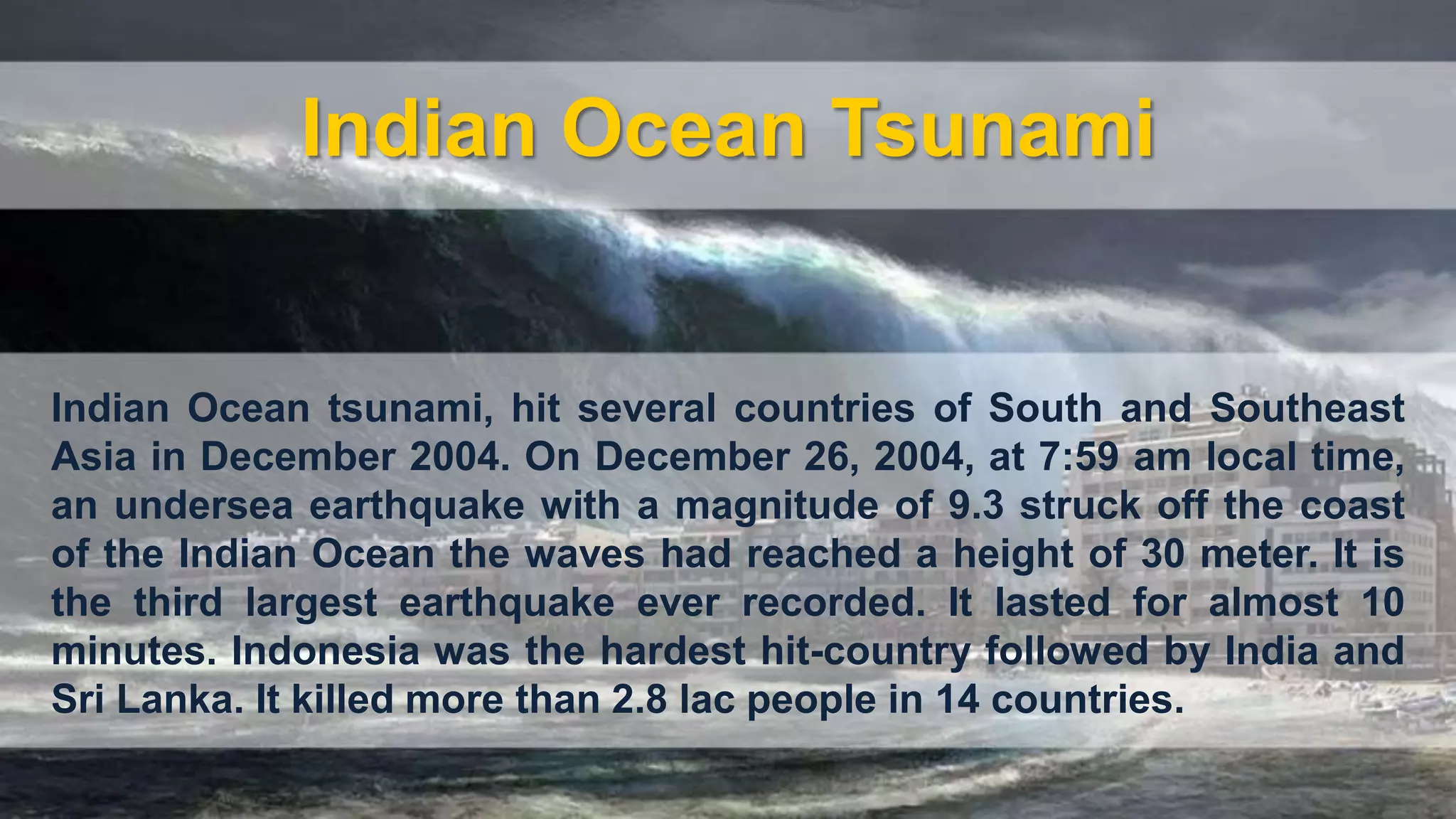 Tsunami india