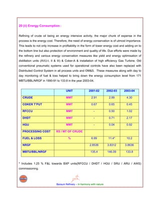 Indian oil corporation barauni refinery | PDF