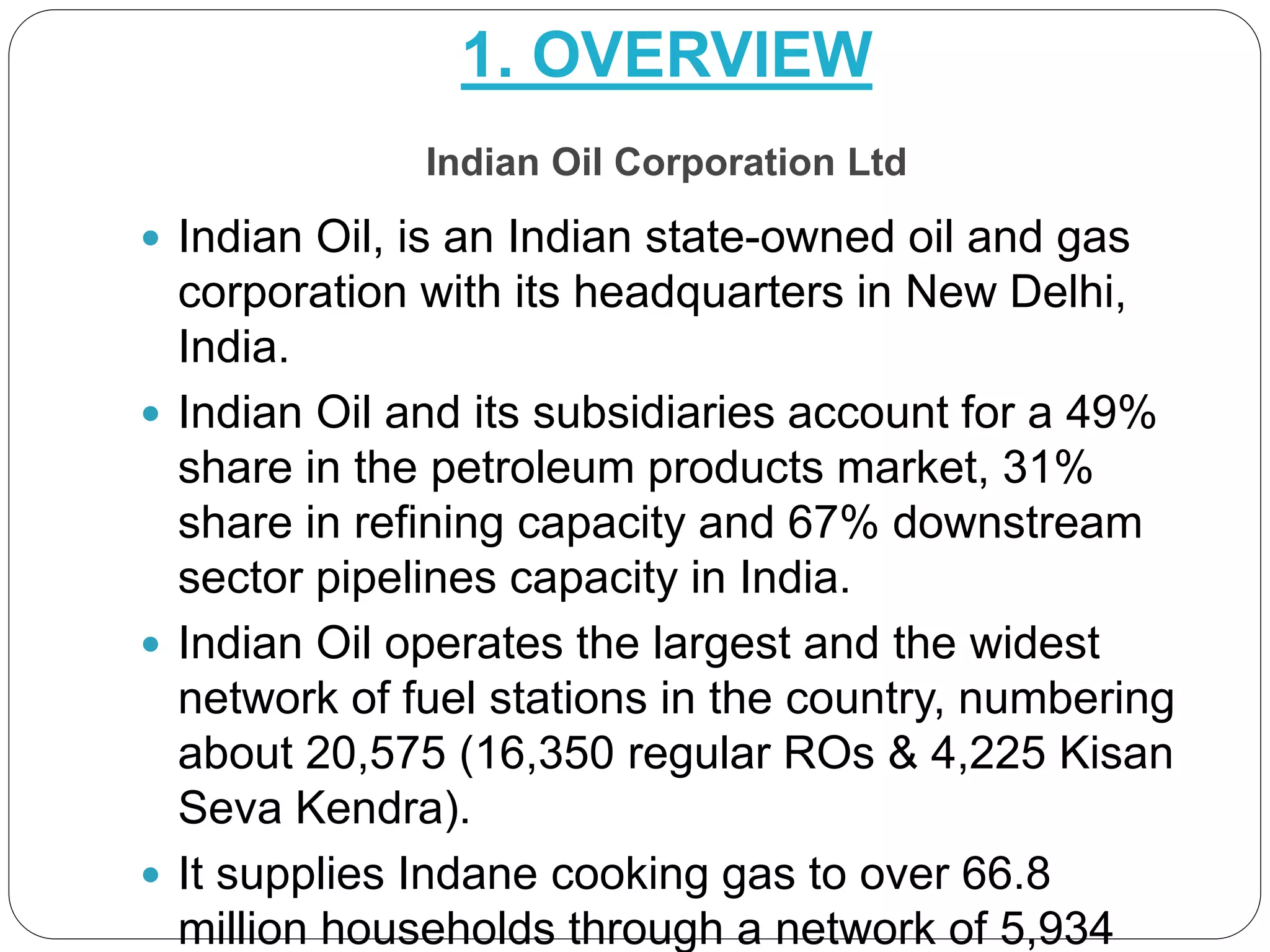 Indian oil corporation limited ppt | PPTX