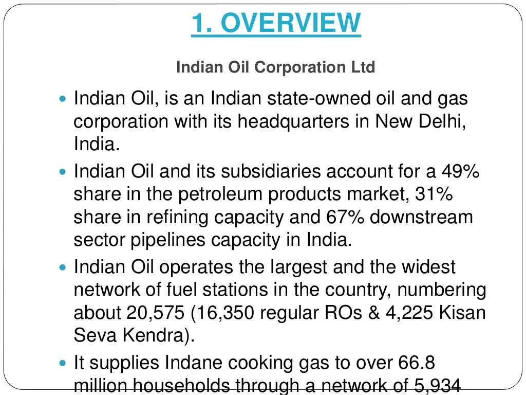 Indian oil corporation limited ppt