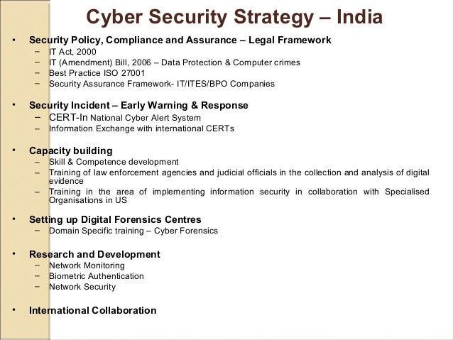 Indian perspective of cyber security