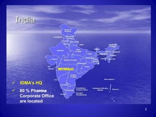 Idma Indian Pharma - An Overview by IDMA Secretary General Daara B Patel | PDF