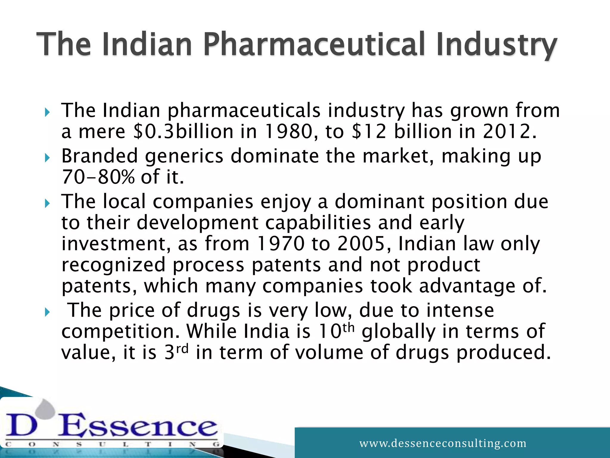 Indian Pharmaceutical Industry Pptx