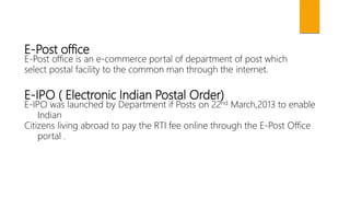 Indian post office | PPTX