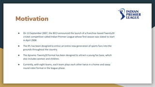 Indian Premier League Big Data Case Study | PPTX