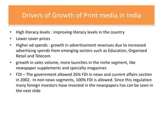 Domestic Company                    Investor
Jagran Prakashan               Independent News& Media
HT Media              ...