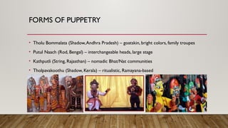 Inhloli Puppet Indian Puppetryhistory indian dolls.pptx