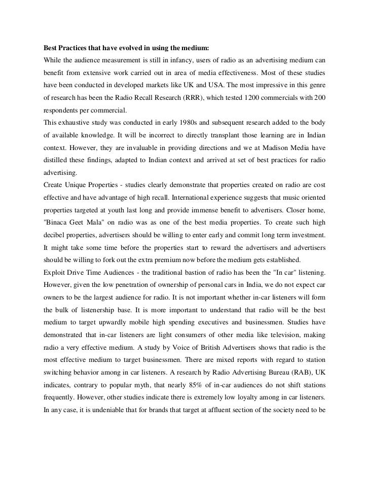 History of radio essay