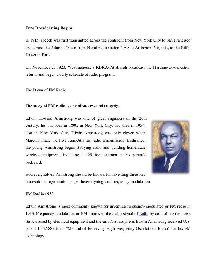 Essay on radio