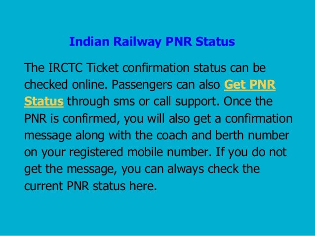 irctc pnr status and book ticket current pnr status after chart prepared