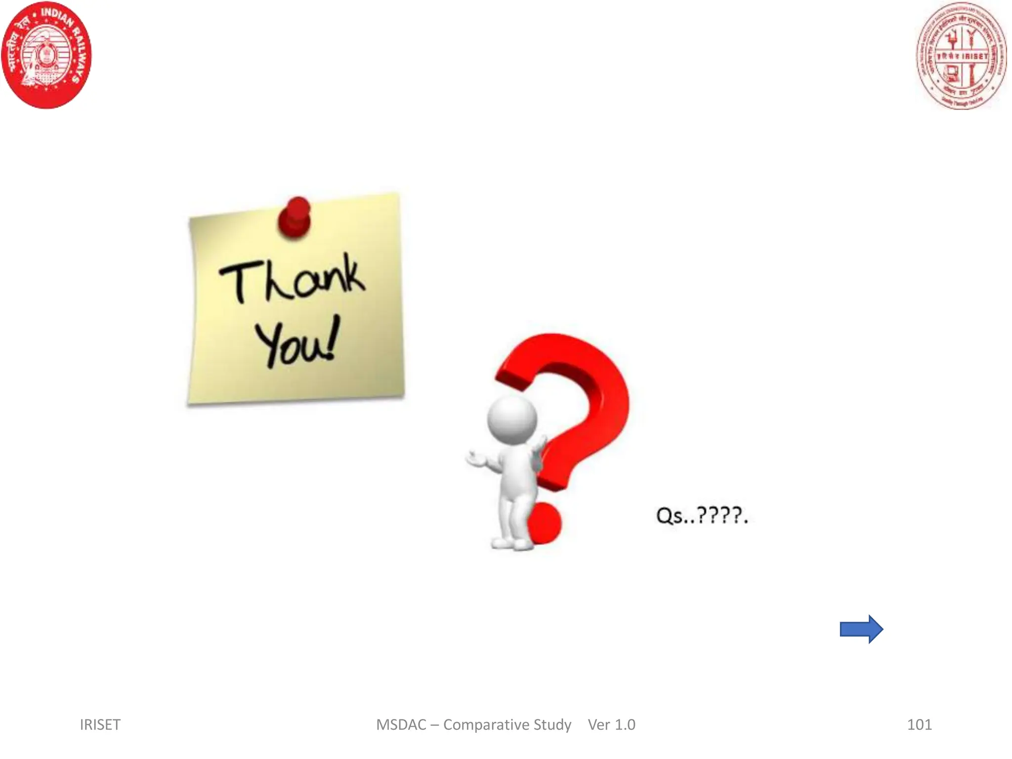 IRISET 101
MSDAC – Comparative Study Ver 1.0
 