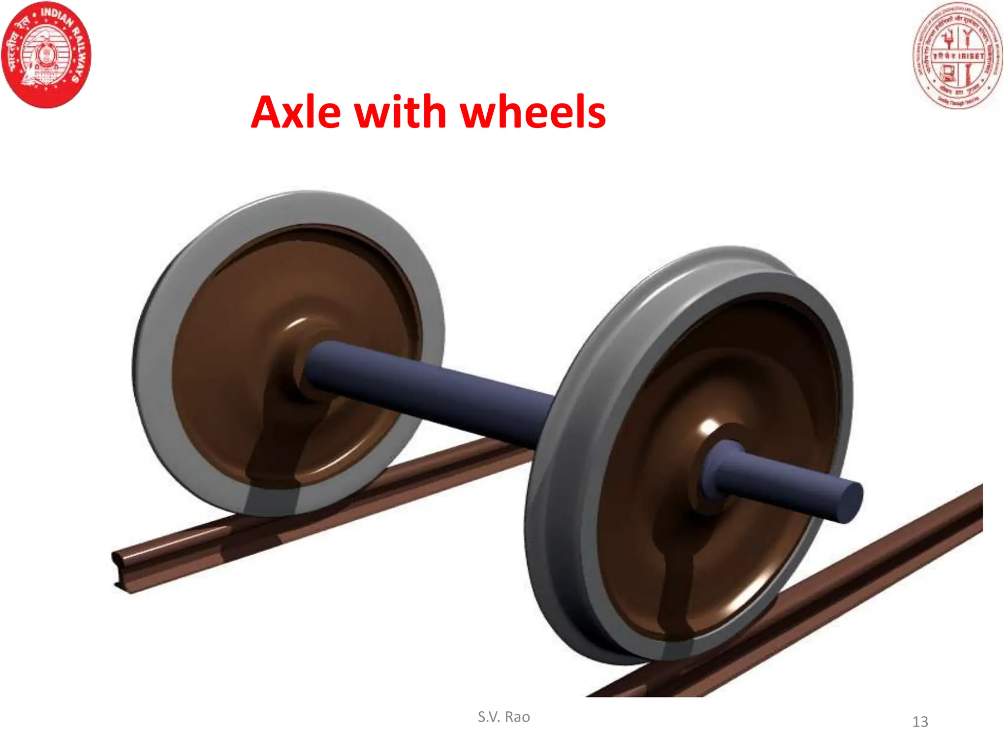 Axle with wheels
S.V. Rao 13
 