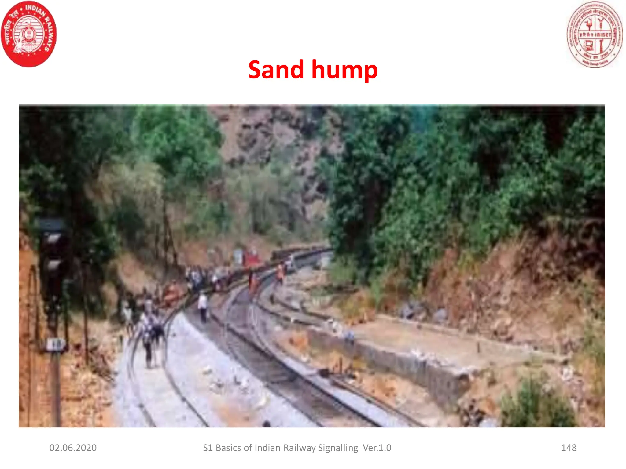 Sand hump
148
02.06.2020 S1 Basics of Indian Railway Signalling Ver.1.0
 