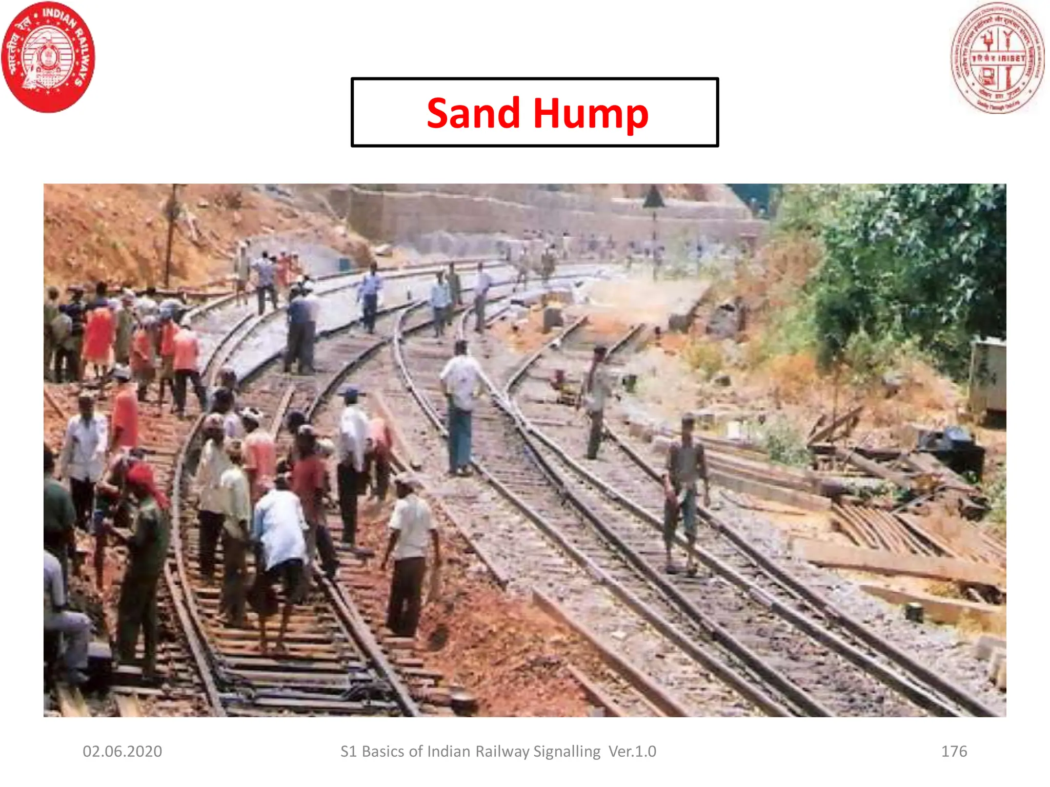176
02.06.2020 S1 Basics of Indian Railway Signalling Ver.1.0
Sand Hump
 