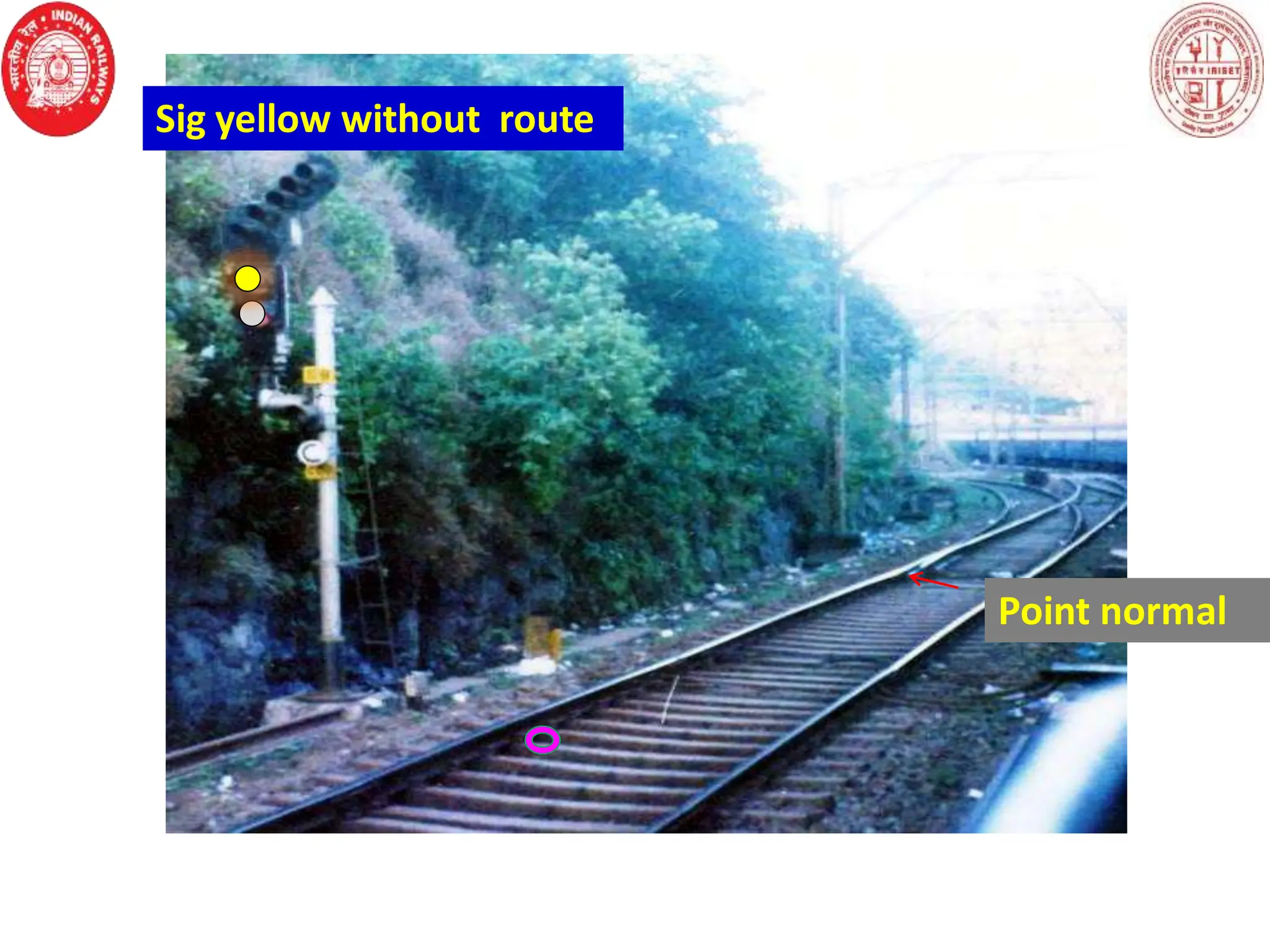 Point normal
Sig yellow without route
 