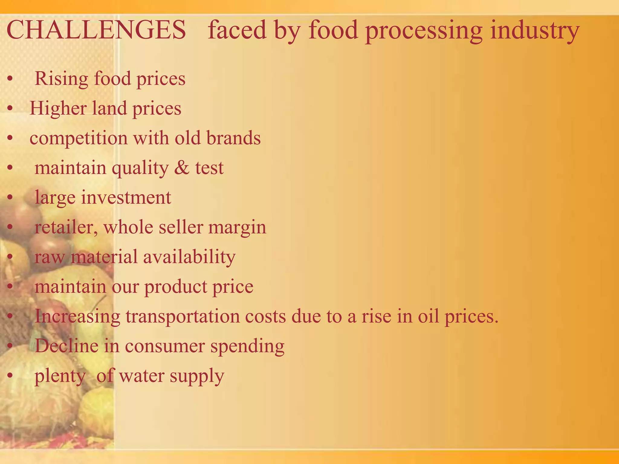 India Food Processing Overview Pptx